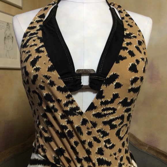 Anne Klein cheetah maillot swimsuit, size 8, like new! - Picture 12 of 15
